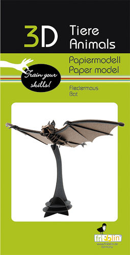 3D Papiermodell - Fledermaus