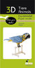 3D Papiermodell - Papagei