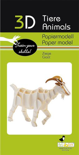 3D Papiermodell - Ziege