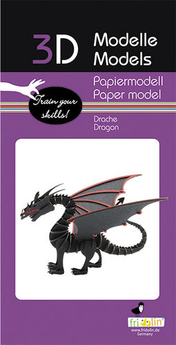 3D Papiermodell - Drache