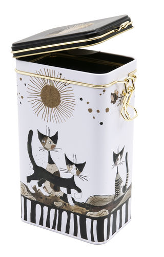 Storage box / Coffee box "Wachtmeister - Cats, Sepia"