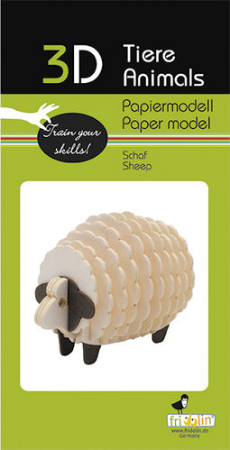 3D Papiermodell - Schaf
