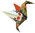 Art Origami -  Henri Rousseau - Kolibri