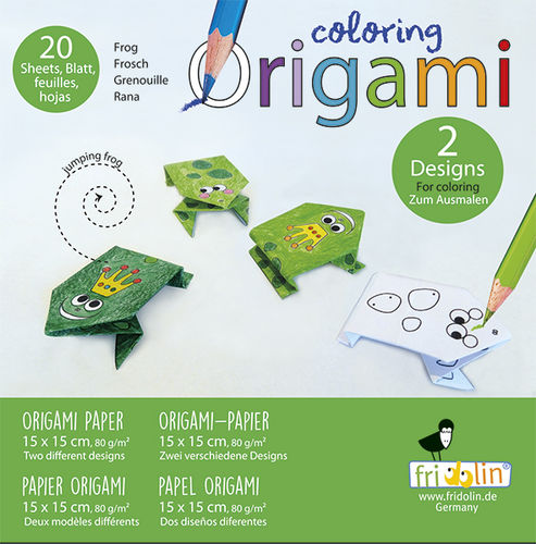 Coloring Origami -  Frösche