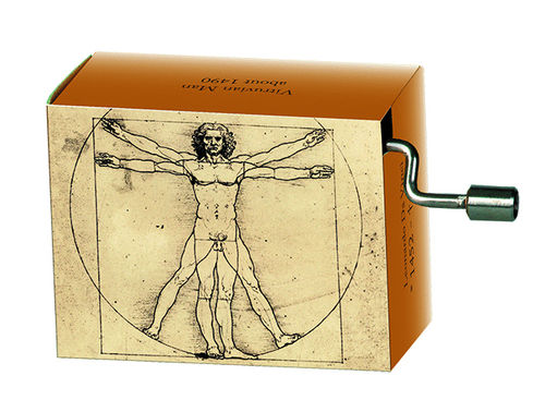 Music box, Little Night Music, Mozart, Da Vinci, Vitruvian Man
