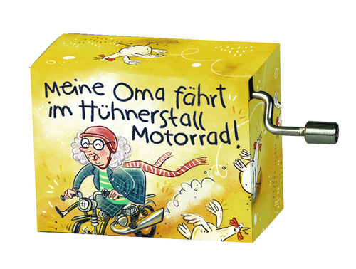 Spieluhr, Meine Oma fährt im Hühnerstall Motorrad, Kinderlied