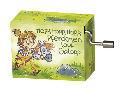 Music box, Hopp, hopp, hopp, Pferdchen lauf Galopp, Childhood melody