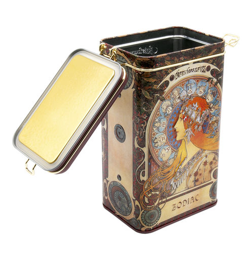 Storage box / Coffee box "Art Nouveau- Zodiac"