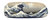 Spectacle case set „Hokusai - The great wave“, hardcase, cleaning cloth