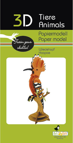 3D Paper model - Hoopoe
