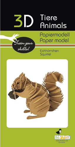 3D Papiermodell - Eichhörnchen