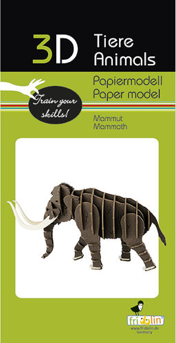 3D Papiermodell - Mammut