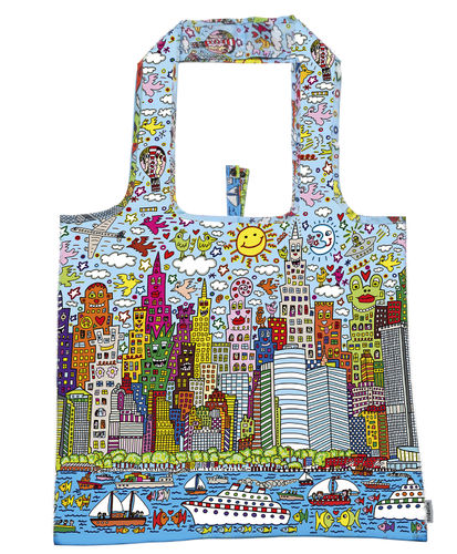 Bag, James Rizzi, "My New York City", recycled eco bag