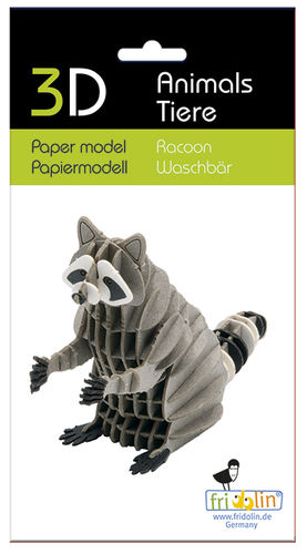 3D Paper model - Racoon